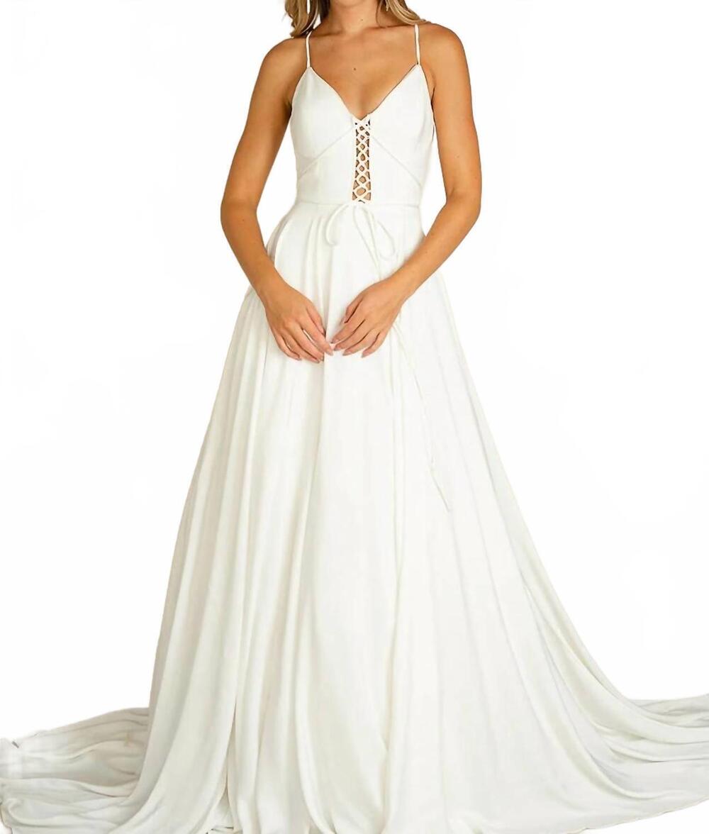 NEW JOYFOLIE raya bridal gown in white